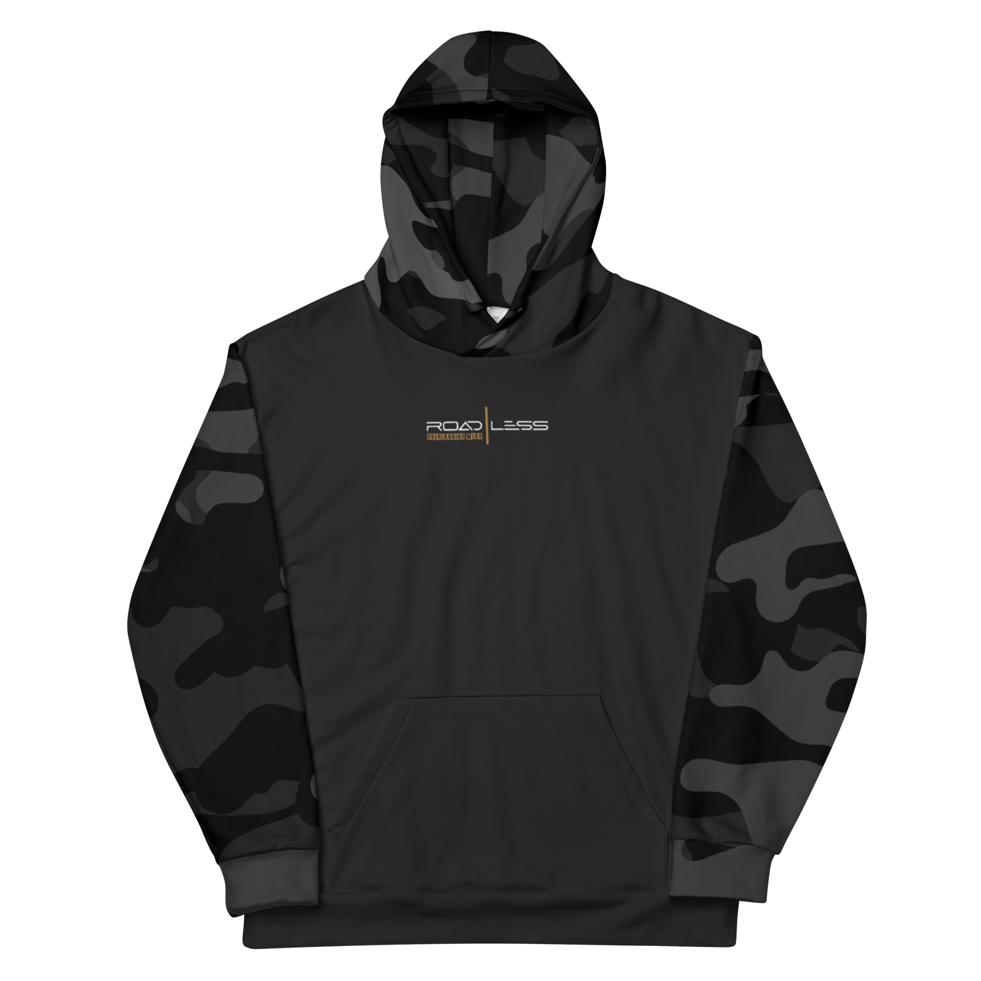 Unisex-Kapuzenpullover (light black camo Road Less)