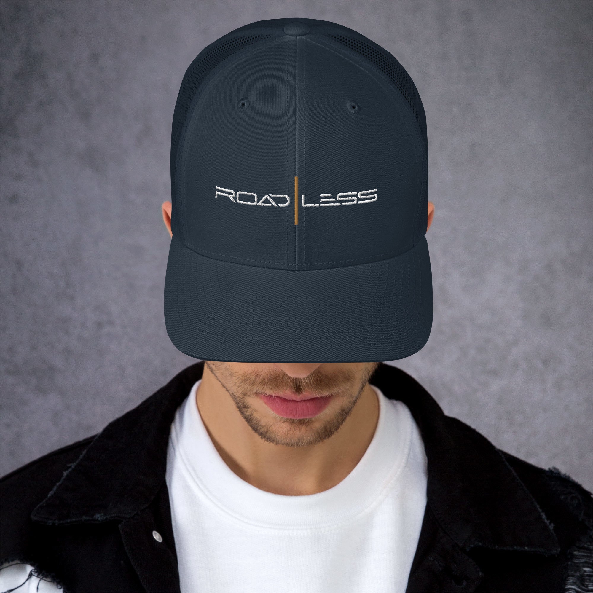 Trucker-Cap (Road Less white)