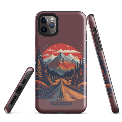 Hardcase iPhone® Handyhülle (Road to the Mountains)