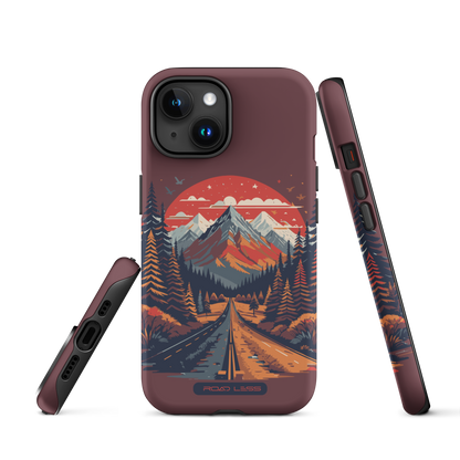 Hardcase iPhone® Handyhülle (Road to the Mountains)