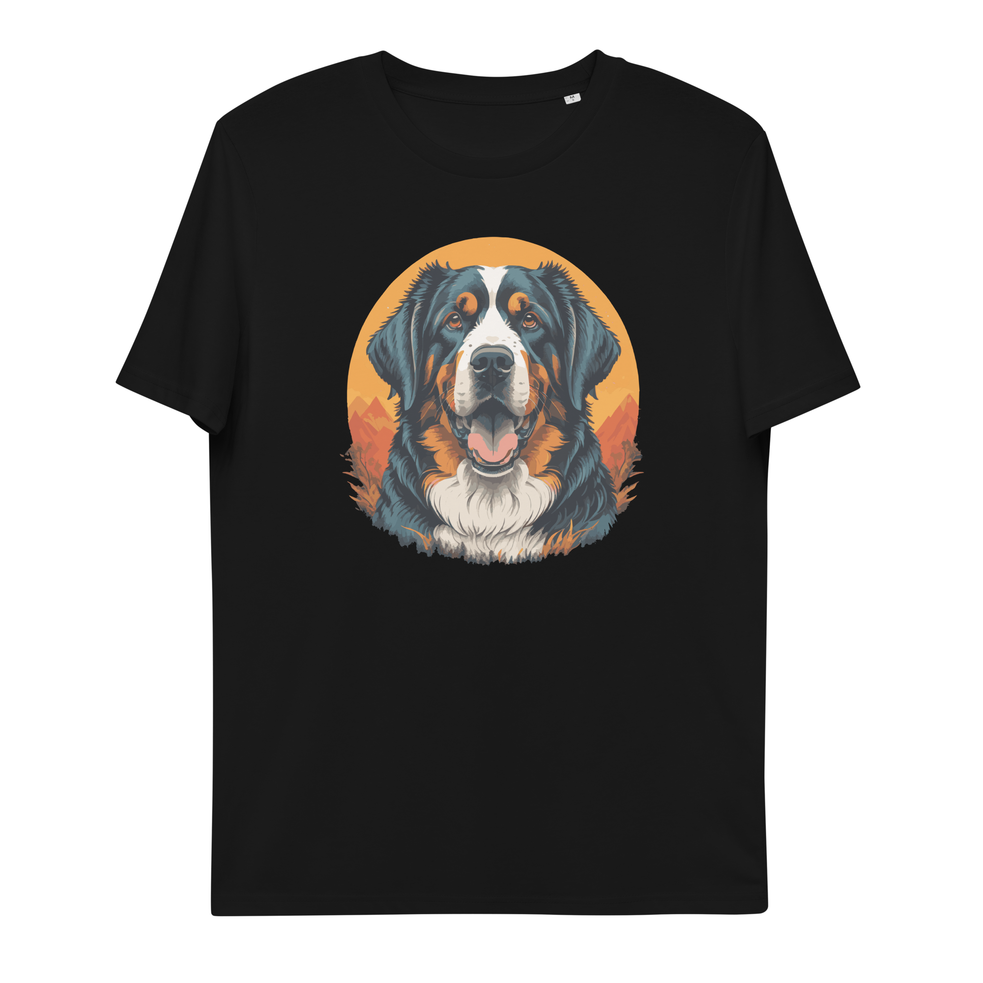 Unisex-Bio-Baumwoll-T-Shirt (Berner Sennenhund)