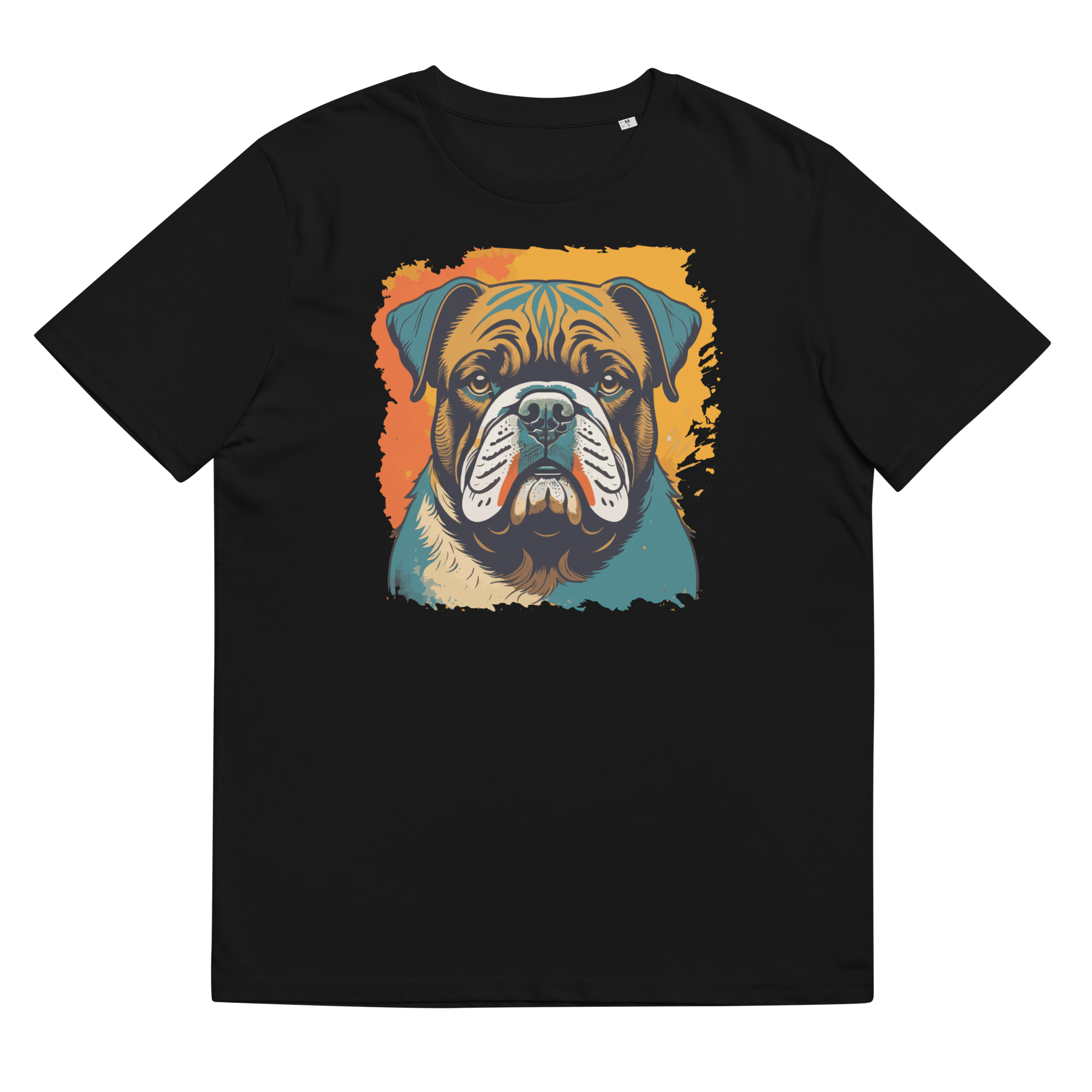 Unisex-Bio-Baumwoll-T-Shirt (Englische Bulldogge)