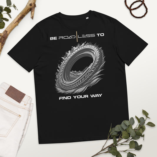 Unisex-Bio-Baumwoll-T-Shirt (Be Road Less to...)