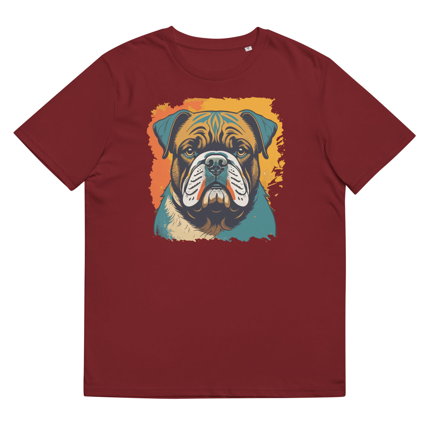 Unisex-Bio-Baumwoll-T-Shirt (Englische Bulldogge)
