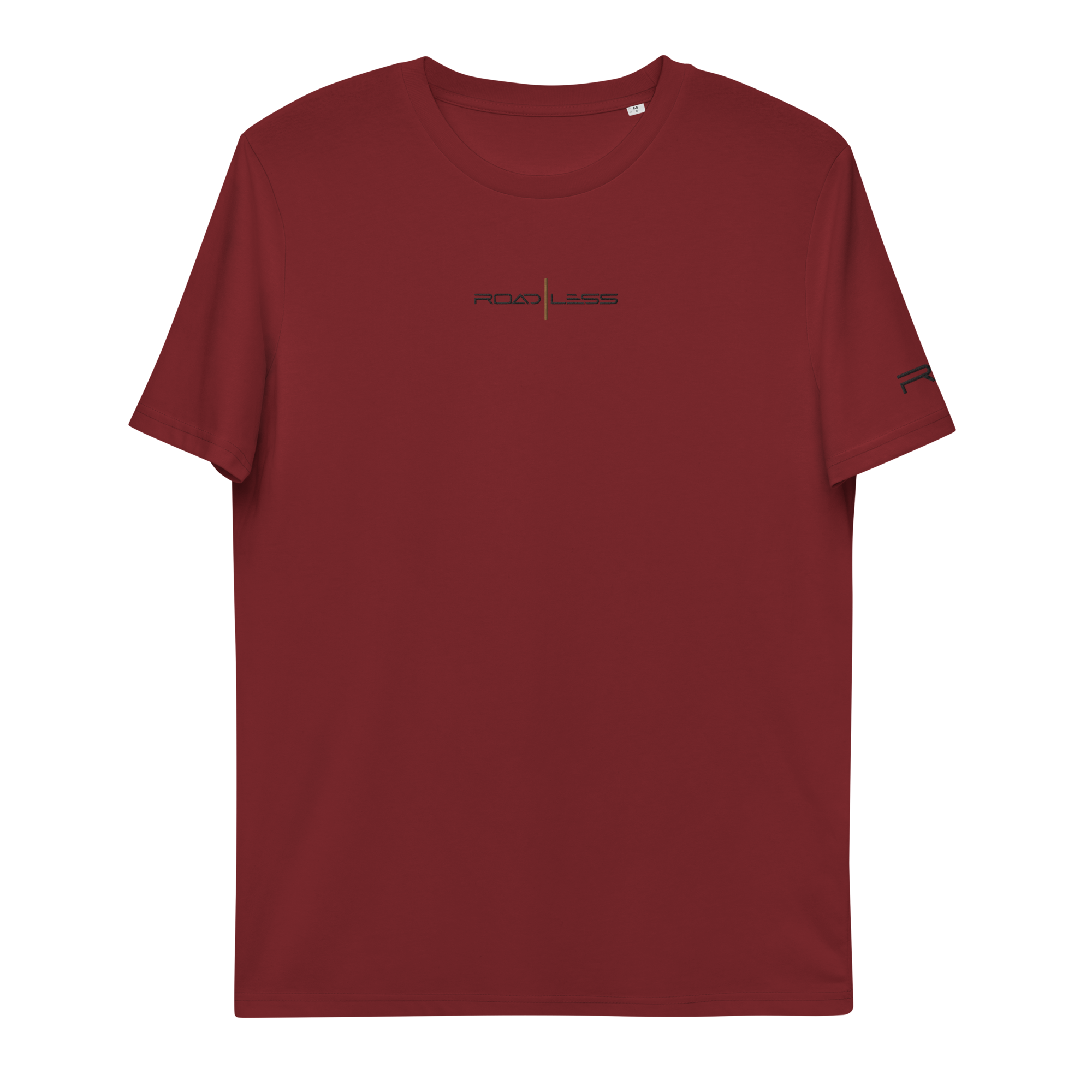 Unisex-Bio-Baumwoll-T-Shirt (Road Less GESTICKT)