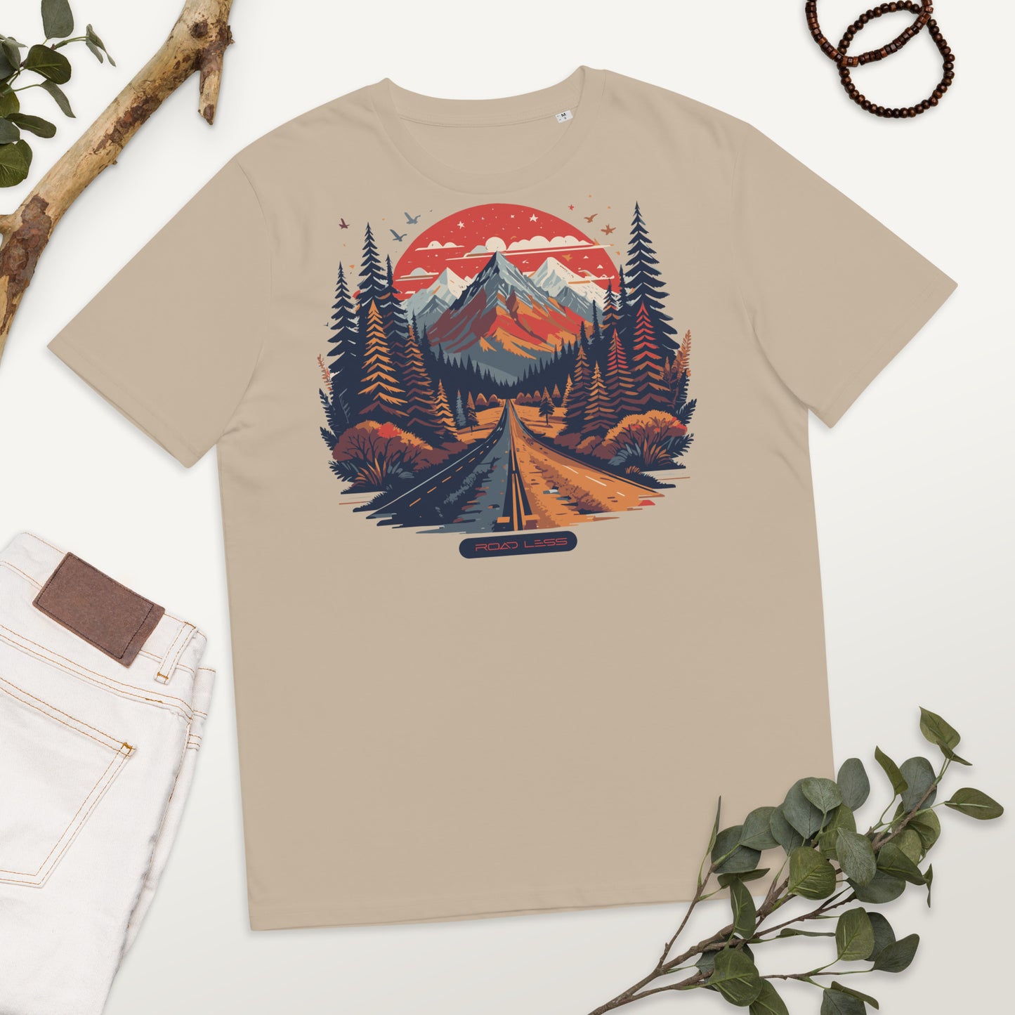 Unisex-Bio-Baumwoll-T-Shirt (Straith to the Mountains)