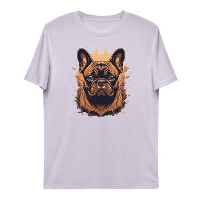 Unisex-Bio-Baumwoll-T-Shirt (Französische Bulldogge)