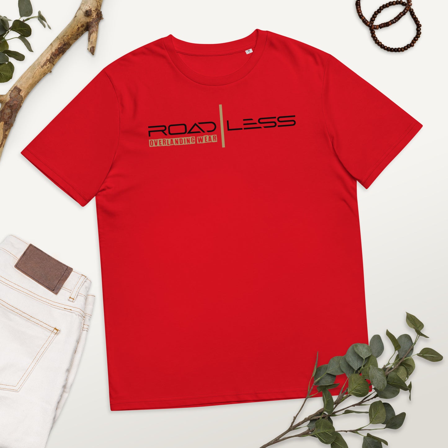 Unisex-Bio-Baumwoll-T-Shirt (Road Less black)
