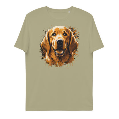 Unisex-Bio-Baumwoll-T-Shirt (Golden Retriver)
