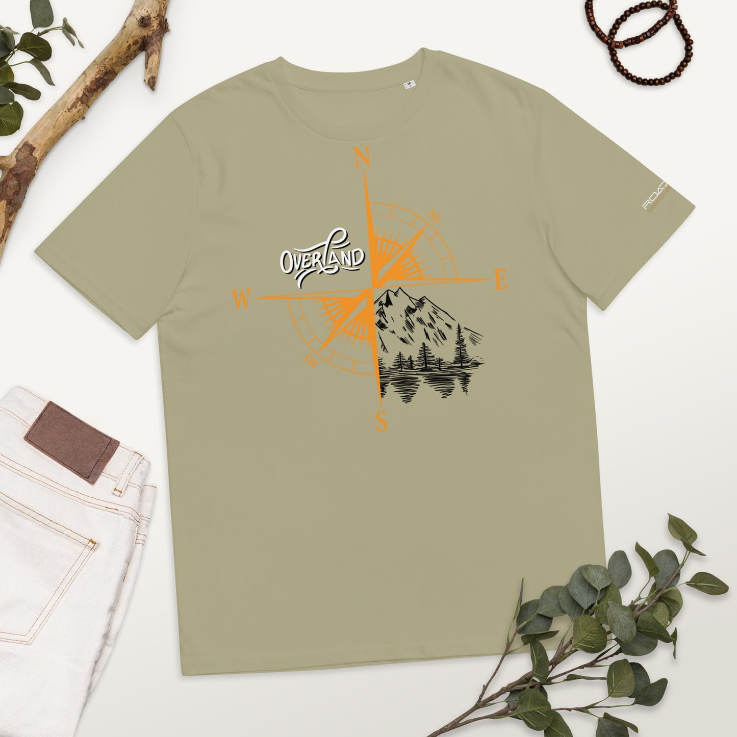 Unisex-Bio-Baumwoll-T-Shirt (Overland Compass)