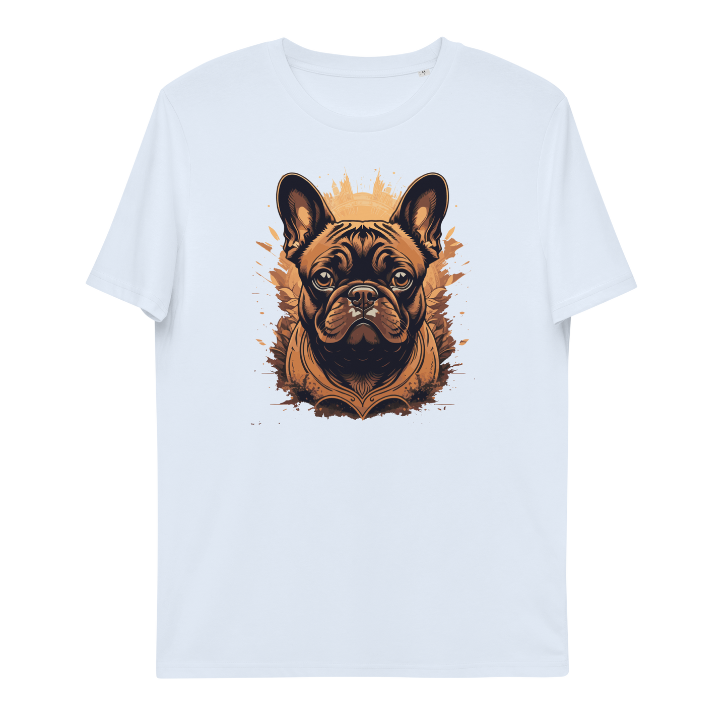 Unisex-Bio-Baumwoll-T-Shirt (Französische Bulldogge)