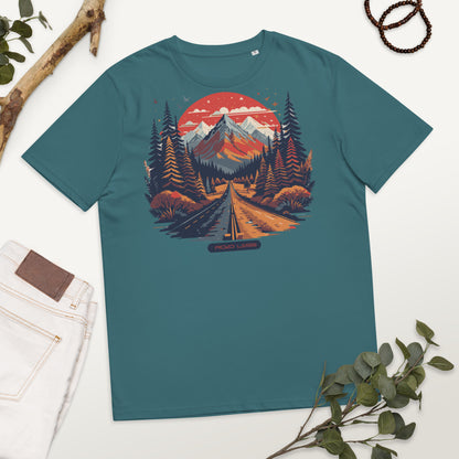 Unisex-Bio-Baumwoll-T-Shirt (Straith to the Mountains)