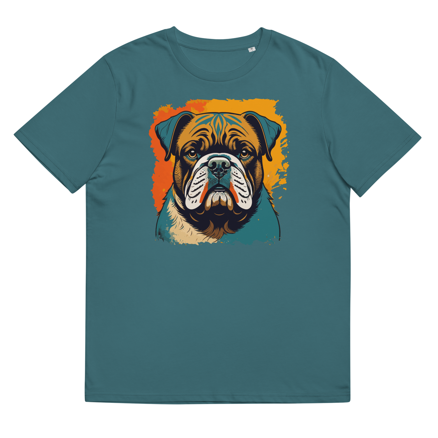 Unisex-Bio-Baumwoll-T-Shirt (Englische Bulldogge)