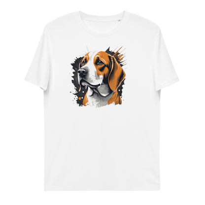 Unisex-Bio-Baumwoll-T-Shirt (Beagle)