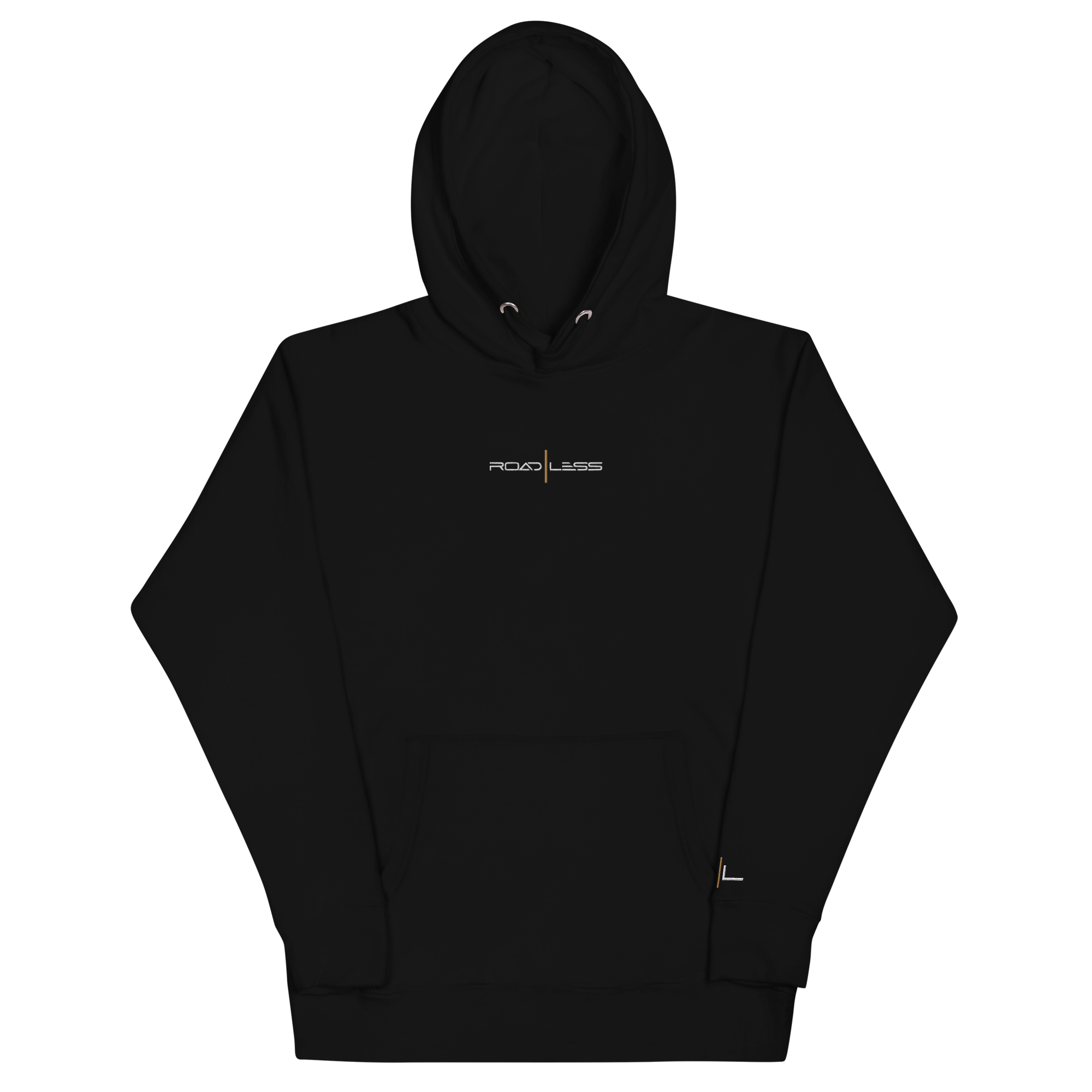 Unisex-Kapuzenpullover (Road Less GESTICKT)